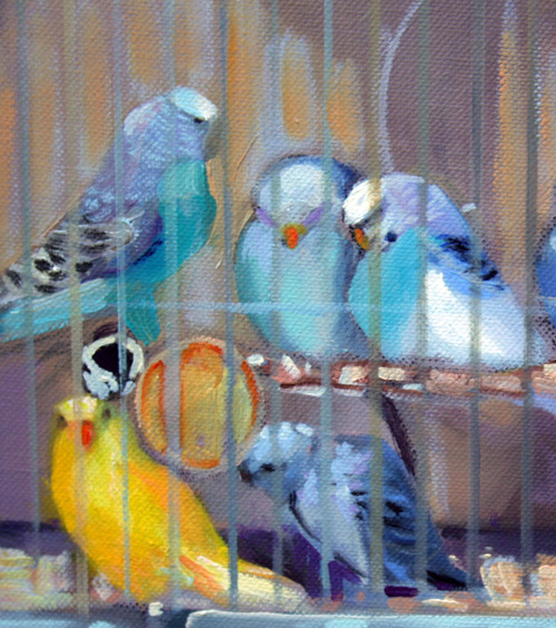 Betsy Bart - Budgies, Detail